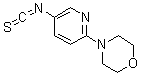 6-吗啉基-3-吡啶基异硫氰酸酯分子结构 (CAS 52024-29-0)