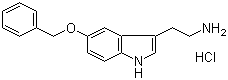5-苄氧基色胺盐酸盐分子结构 (CAS 52055-23-9)