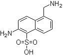 2-氨基-5-(氨基甲基)-1-萘磺酸分子结构 (CAS 52084-84-1)