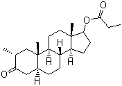 屈他雄酮丙酸酯分子结构 (CAS 521-12-0)