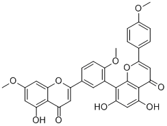 金松双黄酮分子结构 (CAS 521-34-6)