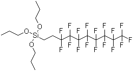 十七氟癸基三丙氧基硅烷分子结构 (CAS 521084-64-0)