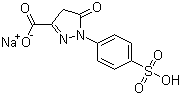 5-氧代-1-(4-磺酸基苯基)-4H-吡唑-3-甲酸单钠盐分子结构 (CAS 52126-51-9)
