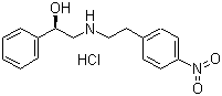 (alphaR)-alpha-[[[2-(4-硝基苯基)乙基]氨基]甲基]苯甲醇盐酸盐分子结构 (CAS 521284-21-9)