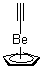 环戊二烯基铍乙炔分子结构 (CAS 52140-36-0)
