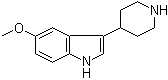 5-甲氧基-3-(4-哌啶基)吲哚分子结构 (CAS 52157-82-1)
