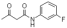 N-(3-氟苯基)-3-氧代丁酰胺分子结构 (CAS 52173-35-0)