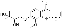 结构式 CAS# 522-11-2, 尖叶云香碱; 吴茱萸素