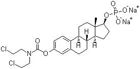雌莫司汀磷酸钠分子结构 (CAS 52205-73-9)