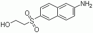 6-beta-羟乙基砜基-2-萘胺分子结构 (CAS 52218-35-6)