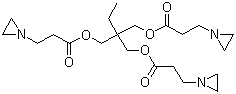 三羟甲基丙烷-三(3-吖丙啶基丙酸酯)分子结构 (CAS 52234-82-9)