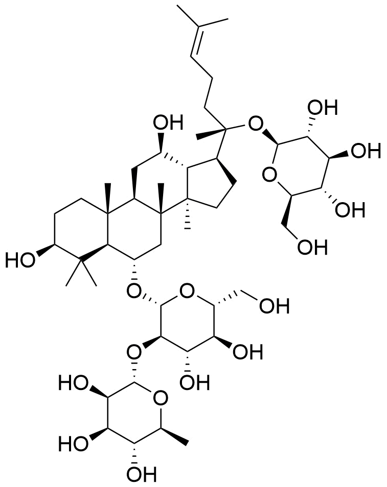 人参皂甙 Re分子结构 (CAS 52286-59-6)
