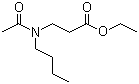 3-(N-正丁基-N-乙酰基)-氨基丙酸乙酯分子结构 (CAS 52304-36-6)