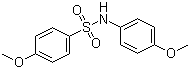 4-甲氧基-N-(4-甲氧基苯基)苯磺酰胺分子结构 (CAS 52334-79-9)
