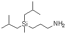 3-[甲基二(2-甲基丙基)硅烷基]-1-丙胺分子结构 (CAS 52371-79-6)