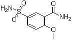 2-甲氧基-5-氨基磺酰基苯甲酰胺分子结构 (CAS 52395-25-2)
