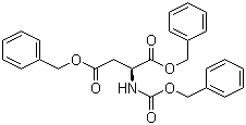 N-苄氧羰基-L-天冬氨酸 1,4-二苄酯分子结构 (CAS 5241-60-1)