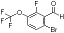 6-溴-2-氟-3-(三氟甲氧基)苯甲醛分子结构 (CAS 524674-70-2)