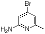 结构式 CAS# 524718-27-2, 4-溴-6-甲基-2-氨基吡啶