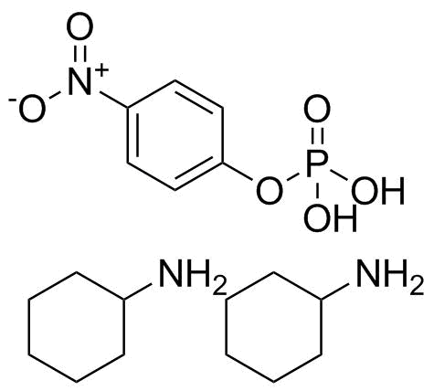 4-硝基苯氧磷酸二环己基铵盐分子结构 (CAS 52483-84-8)