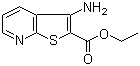 3-氨基噻吩并[2,3-b]吡啶-2-甲酸乙酯分子结构 (CAS 52505-46-1)