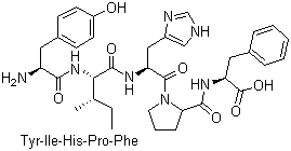 酪氨酰-异亮氨酰-组氨酰-脯氨酰-苯丙氨酸分子结构 (CAS 52530-60-6)