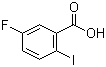 5-氟-2-碘苯甲酸分子结构 (CAS 52548-63-7)