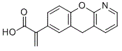 2-(5H-[1]benzopyrano[2,3-b]pyridin-7-yl)acrylic acid molecular structure (CAS 52549-22-1)