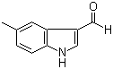 5-甲基-1H-吲哚-3-甲醛分子结构 (CAS 52562-50-2)