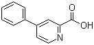 4-苯基吡啶-2-羧酸分子结构 (CAS 52565-56-7)