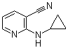 2-(环丙基氨基)-3-吡啶甲腈分子结构 (CAS 52583-90-1)