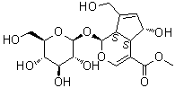 去乙酰基车叶草苷酸甲酯分子结构 (CAS 52613-28-2)