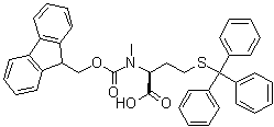 N-[芴甲氧羰基]-N-甲基-S-(三苯基甲基)-L-高半胱氨酸分子结构 (CAS 526210-71-9)