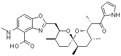 钙离子载体 A23187分子结构 (CAS 52665-69-7)