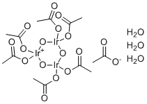 氧化醋酸铱三水合物分子结构 (CAS 52705-52-9)