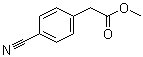 structure of CAS# 52798-01-3, 4-Cyanobenzeneacetic acid methyl ester;Methyl 2-(4-cyanophenyl)acetate; Methyl 4-cyanobenzeneacetate; Methyl 4-cyanophenylacetate