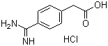4-(Aminoiminomethyl)benzeneacetic acid monohydrochloride molecular structure (CAS 52798-09-1)