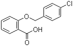 2-[(4-氯苯基)甲氧基]苯甲酸分子结构 (CAS 52803-69-7)