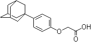 (4-金刚烷-1-基苯氧基)乙酸分子结构 (CAS 52804-26-9)