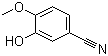 3-羟基-4-甲氧基苯腈分子结构 (CAS 52805-46-6)