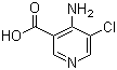 4-氨基-5-氯烟酸分子结构 (CAS 52834-09-0)