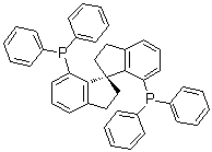 1,1'-[(1S)-2,2',3,3'-四氢-1,1'-螺双[1H-茚]-7,7'-二基]二[1,1-二苯基膦]分子结构 (CAS 528521-86-0)