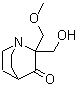2-(羟基甲基)-2-(甲氧基甲基)-1-氮杂双环[2.2.2]辛烷-3-酮分子结构 (CAS 5291-32-7)