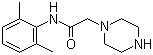 N-(2,6-二甲基苯基)-1-哌嗪乙酰胺分子结构 (CAS 5294-61-1)