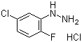 5-氯-2-氟苯肼盐酸盐分子结构 (CAS 529512-80-9)