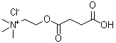 丁二酰单氯化胆碱分子结构 (CAS 5297-17-6)