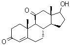 17-羟基-4-雄甾烯-3,11-二酮分子结构 (CAS 53187-98-7)