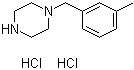 1-(间甲基苄基)哌嗪二盐酸盐分子结构 (CAS 5321-61-9)
