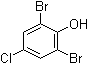 2,6-二溴-4-氯苯酚分子结构 (CAS 5324-13-0)