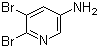 5,6-二溴-3-氨基吡啶分子结构 (CAS 53242-19-6)